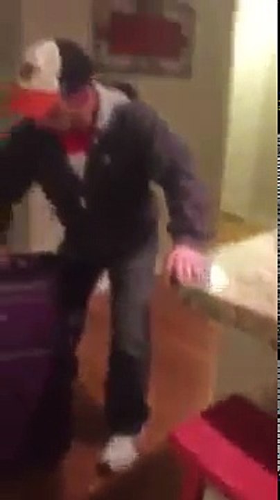 Dad has awesome reaction to new puppy surprise
