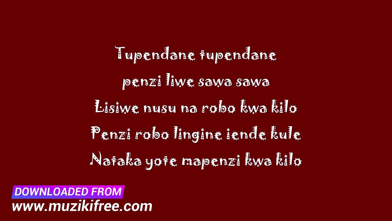 Alikiba - Mvumo Wa Radi Lyrics