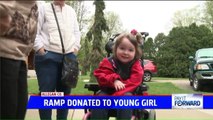Man Donates Wheelchair Ramp to Young Girl With Cerebral Palsy