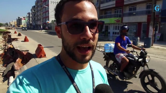 Erosão na praia Piúma