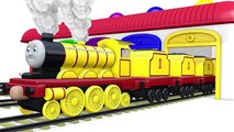Colors for Children to Learn with Kids Train Vehicles 3D - Colours for Kids - Learning Videos