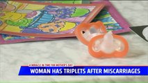 Mother Gives Birth to Triplets After Several Miscarriages