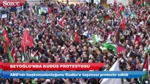 Beyoğlu’nda İsrail protestosu