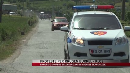 Protestë për rrugën Burrel-Klos, banorë e shoferë bllokojnë aksin - News, Lajme - Vizion Plus