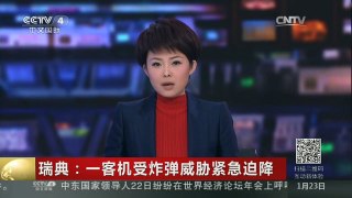 [中国新闻]瑞典：一客机受炸弹威胁紧急迫降