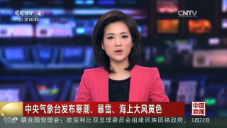 [中国新闻]中央气象台发布寒潮、暴雪、海上大风黄色预警