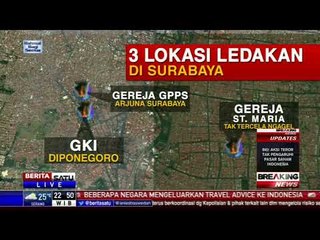 3 Gereja di Jawa Timur Jadi Sasaran Ledakan Bom