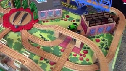 Thomas and Friends Playtime | Thomas Train Old Learning Curve Wood Play Table | Playing with Trains