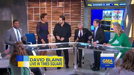 David Blaine Magic Tricks on GMA