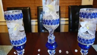 Centerpiece ideas | DIY glam wedding centerpiece | bridal shower decor | party decor