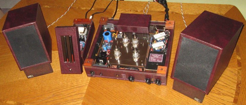 VU Meter / Volume Indicator: 2x IN-9 Nixie Bargraph Neon Tubes (on 12DT8 & PCC88 Tube Amp)