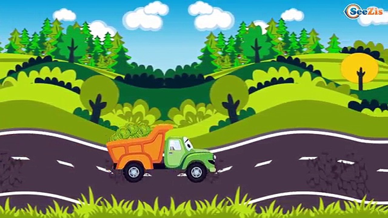 Dessin animé en français pour enfants - Curieux Pelleteuse et Voitures - Voyager sur la ri