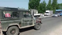 Report TV - Aksident në Fushë Krujë, përplasen tre makina, dy të plagosur