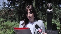 Report TV - Arbëreshët ndalen në varrin e Dritëro Agollit/ Një këngë dhe letër nga Vorea Ujko për të
