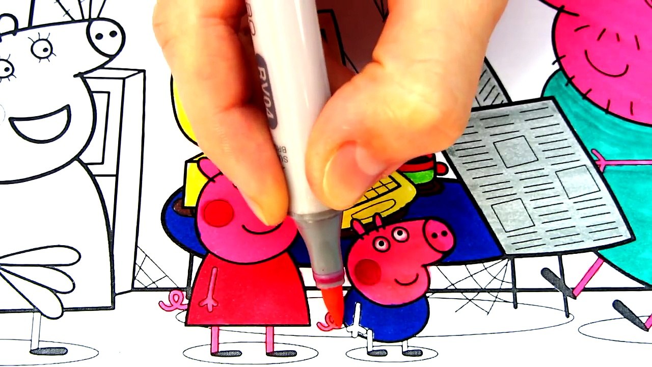 Peppa Pig Daddy Pig Newspaper Kids Fun Art Acti...