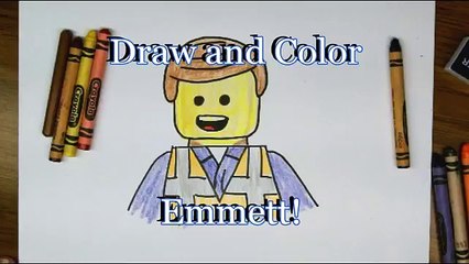 Drawing: How To Draw Emmett from The Lego Movie - Easy Step by Step Drawing Tutorial