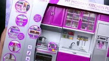 Barbie/12 inch Dolls /My Modern Kitchen Playset Unboxing by DarlingDolls