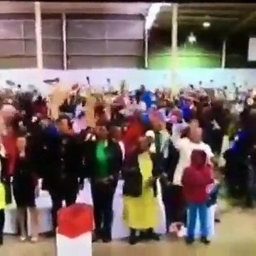 South African pastor, Motsoeneng Mboro asks his church members to remove their pants, wave it in the air and hold their private parts for prayers