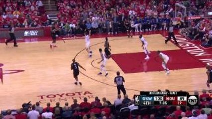 Clint Capela skies for the big oop in the fourth quarter