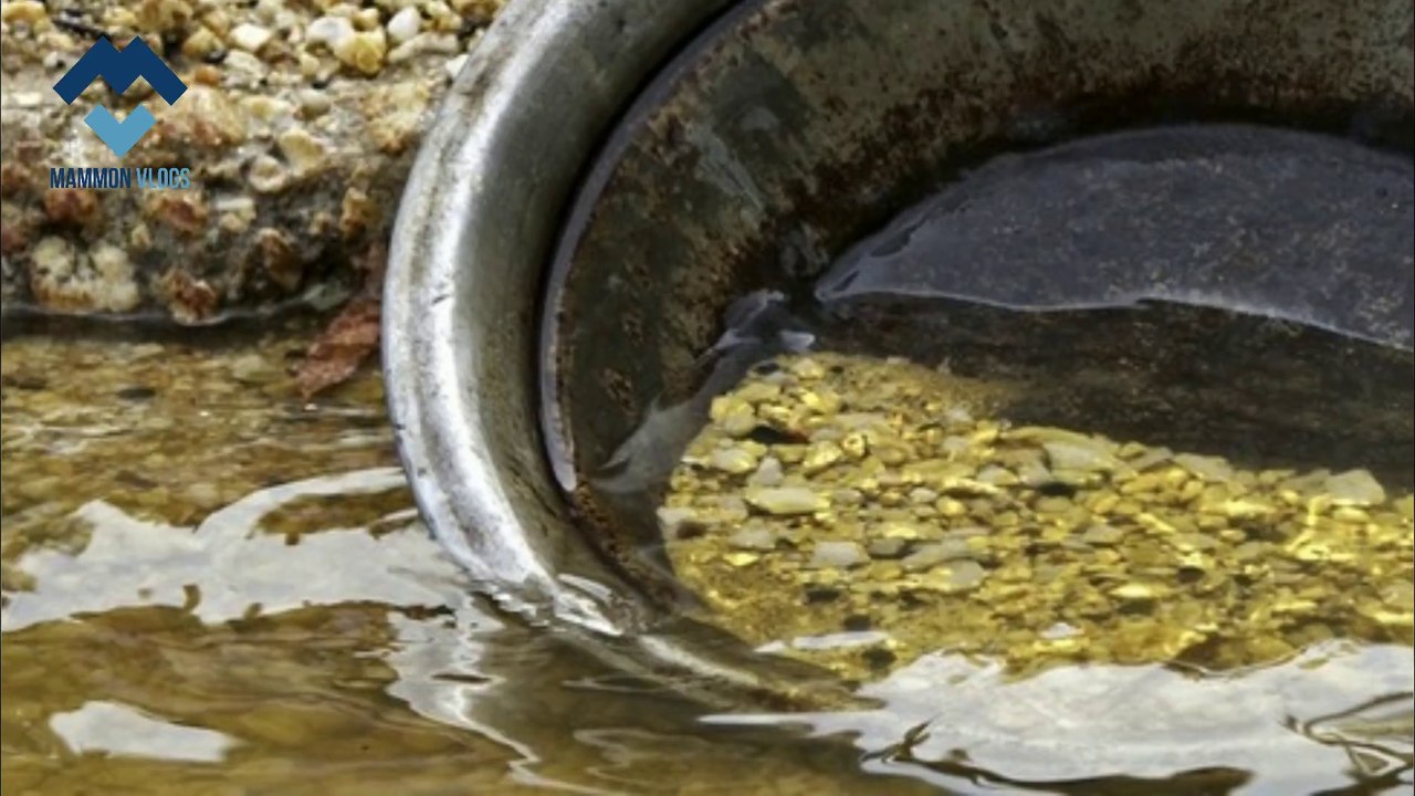 Gold in river