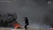 40,000 Palestinian Protesters Burn Tires, Throw Stones To Protest Embassy