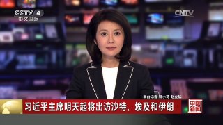 [中国新闻]习近平主席明天起将出访沙特、埃及和伊朗
