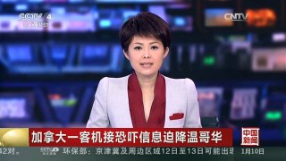 [中国新闻]加拿大一客机接恐吓信息迫降温哥华