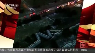 [中国新闻]美国：火车脱轨 10节车厢发生倾覆