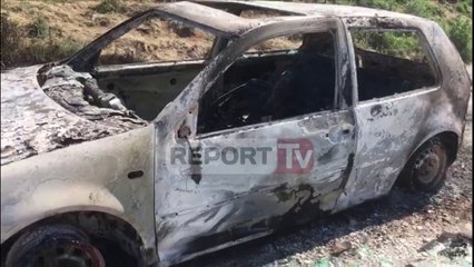 Report TV - Digjen furgoni dhe 'Golf-i' në Vlorë, ngjarja dyshohet e qëllimshme