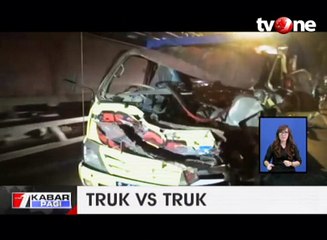 Dua Truk Tabrakan, 2 Orang Tewas di Lokasi Kejadian