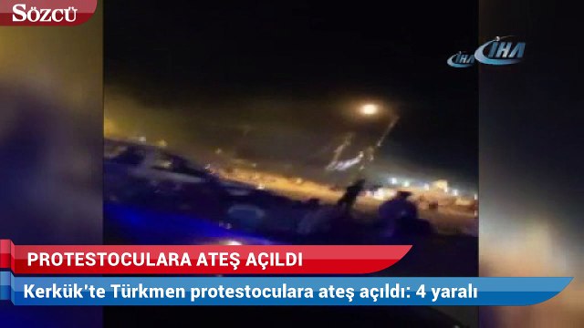 Kerkük’te Türkmen protestoculara ateş açıldı 4 yaralı