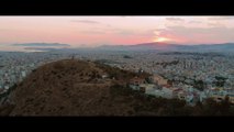 DTUBE DRONES | SUNSET OVER THE MOUNTAINS OF ATHENS | MAVIC AIR