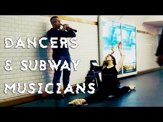 DANCERS SURPRISE MUSIC PERFORMERS IN PARIS SUBWAY