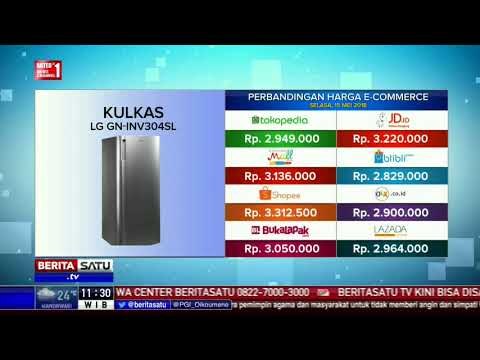 Perbandingan Harga e-Commerce: Kulkas LG GN-INV304SL