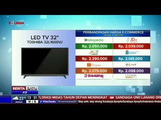 Perbandingan Harga e-Commerce: LED TV 32 Toshiba 32L1600VJ