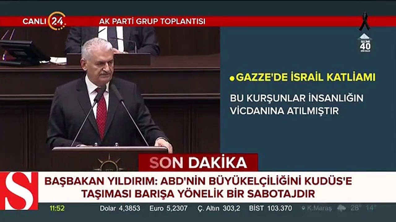 Başbakan Yıldırım�dan Kudüs çıkışı