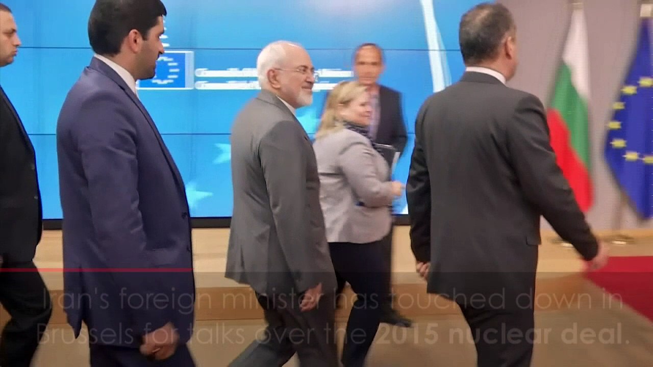 Iran's foreign minister holds nuclear talks in Brussels