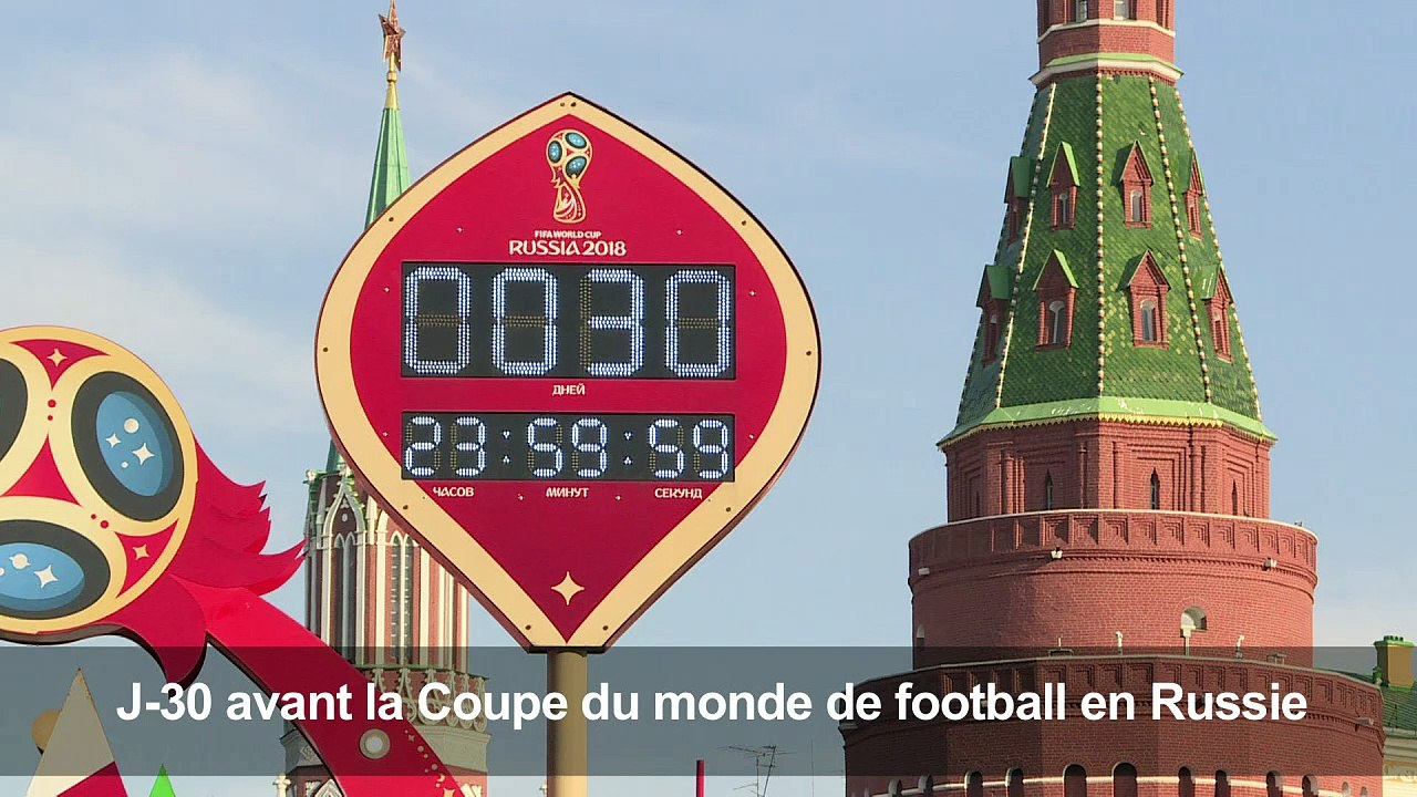 Russie: J-30 avant le début de la Coupe du monde de foot