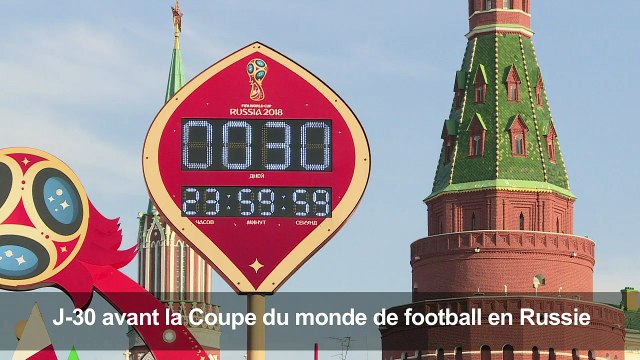 Russie: J-30 avant le début de la Coupe du monde de foot