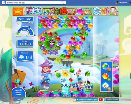 Bubble Witch Saga 2-Level 1785