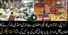 In protest against load-shedding vendors to stop fruit and vegetables supply from Ramadan