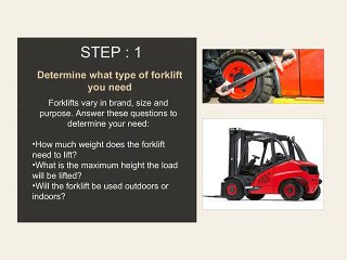 The Buying Process of Second Hand Forklift