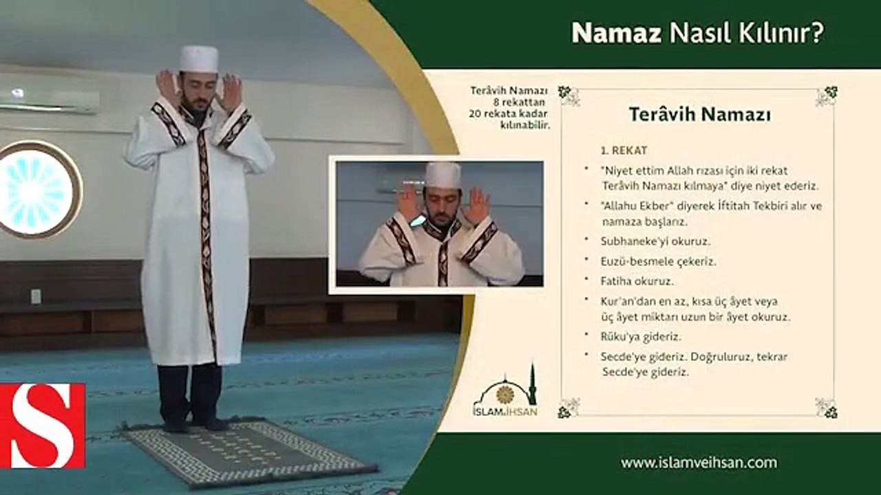 Teravih namazı kılınışı