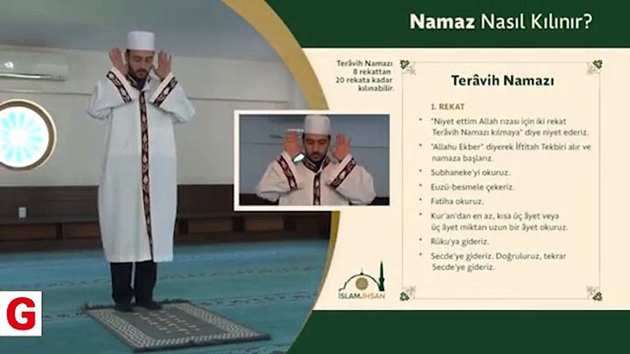 Teravih namazı nasıl Kılınır? (Resimli ve videolu anlatım)