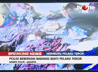 Polisi Beberkan Barang Bukti Pelaku Teror