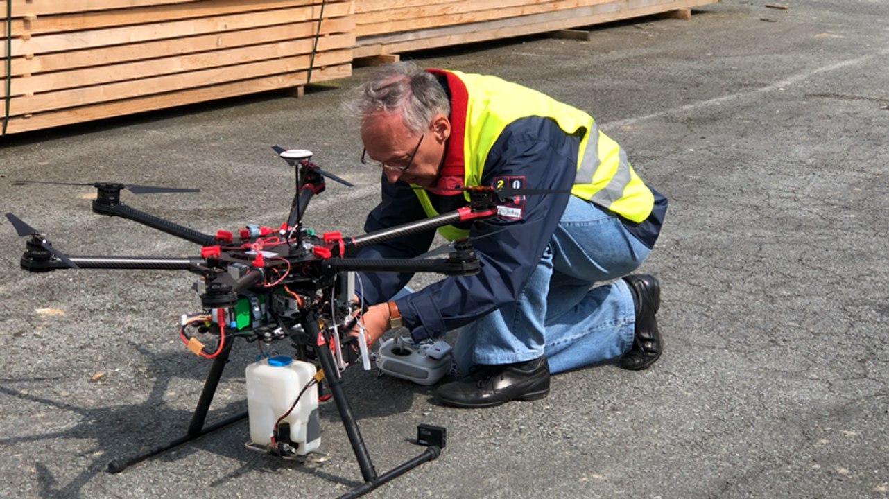Stérilisation des œufs de goélands à l’aide d’un drone