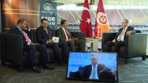 Galatasaray Kulübü Başkanı Mustafa Cengiz AA Spor Masası'nda (1) - Göztepe maçı stadı - İSTANBUL