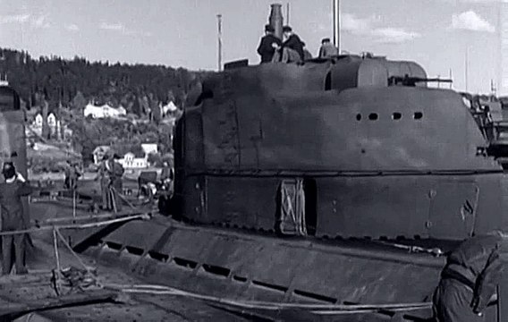 German Type XXI U-Boats (U-2511, U-2513 and U-3008) at Oslo Fjord, Norway 23.05.1945