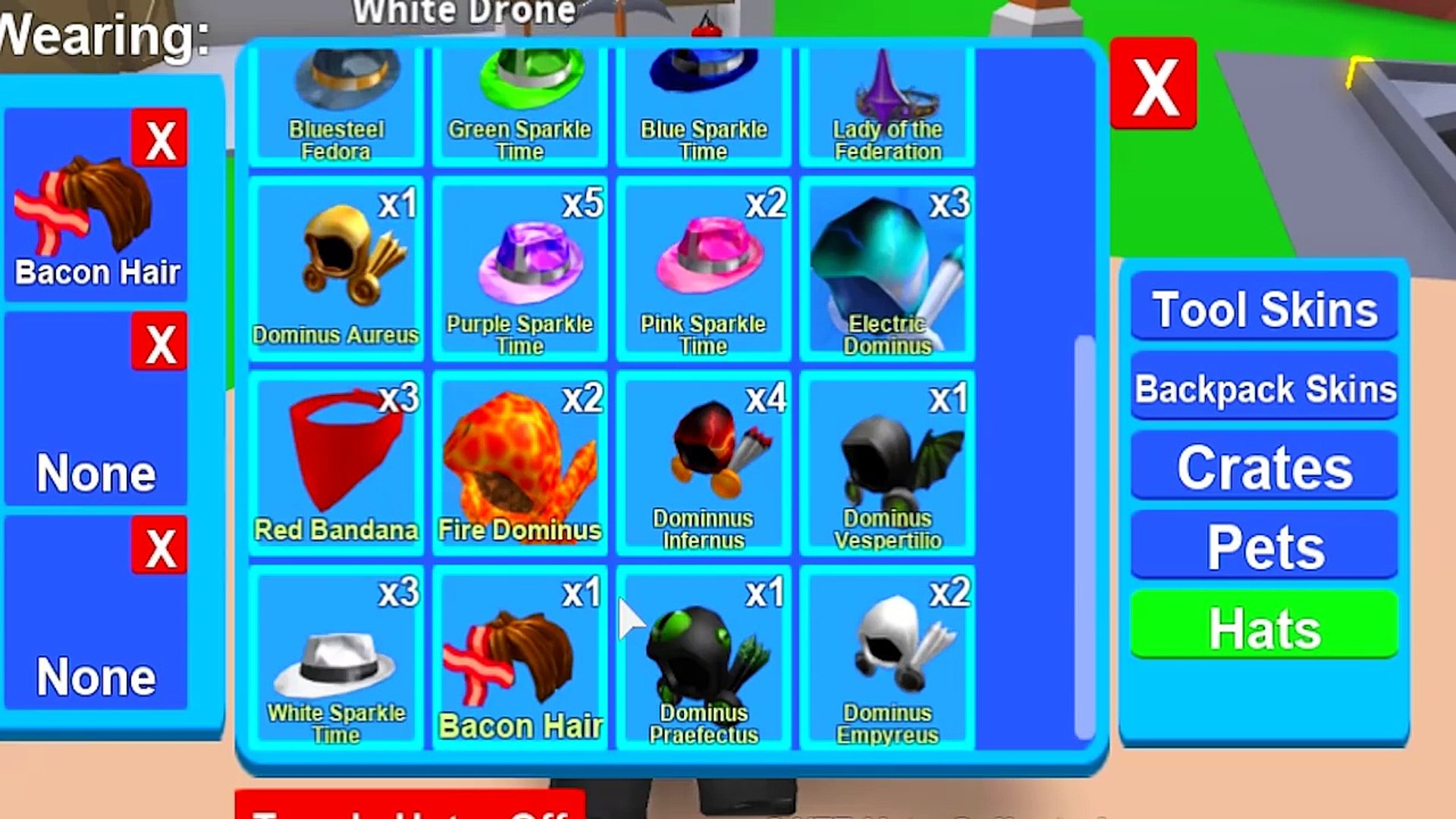 Roblox Mining Simulator Added A Hat For Me Legendary Dailymotion Video - top 12 rarest dominus hats on roblox by fave