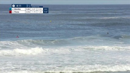 Adrénaline - Surf : Jeremy Flores with an 8.33 Wave vs. J.Mendes